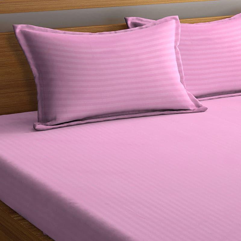 Buy Striped Wonder Bedsheet- Light Pink Bedsheets from Vaaree