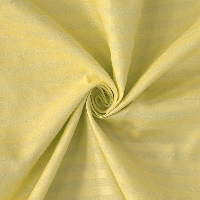 Bedsheets - Striped Wonder Bedsheet - Pastel Yellow