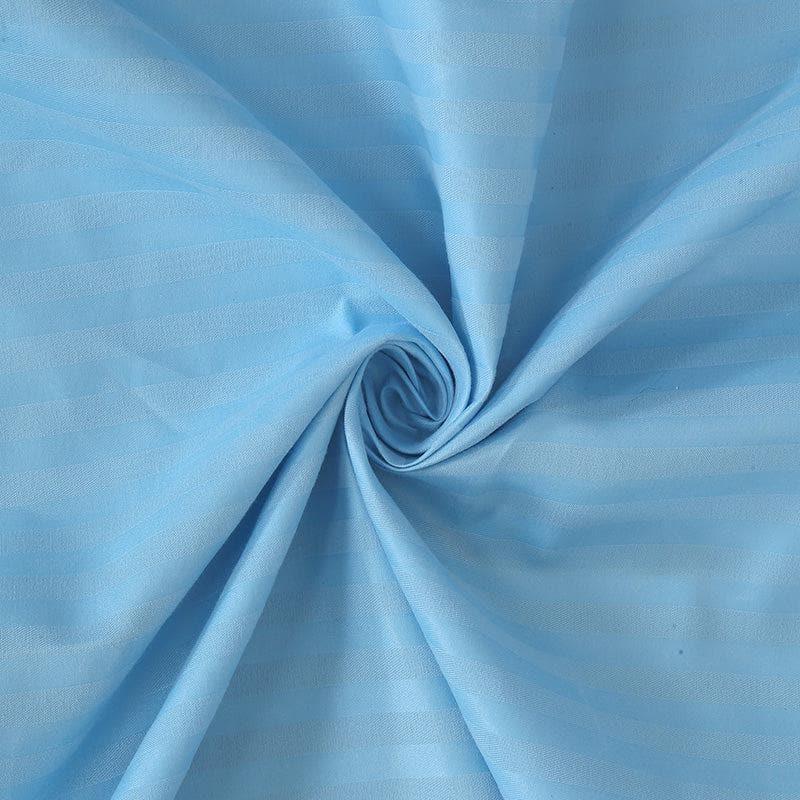 Buy Striped Wonder Bedsheet- Sky Blue Bedsheets from Vaaree