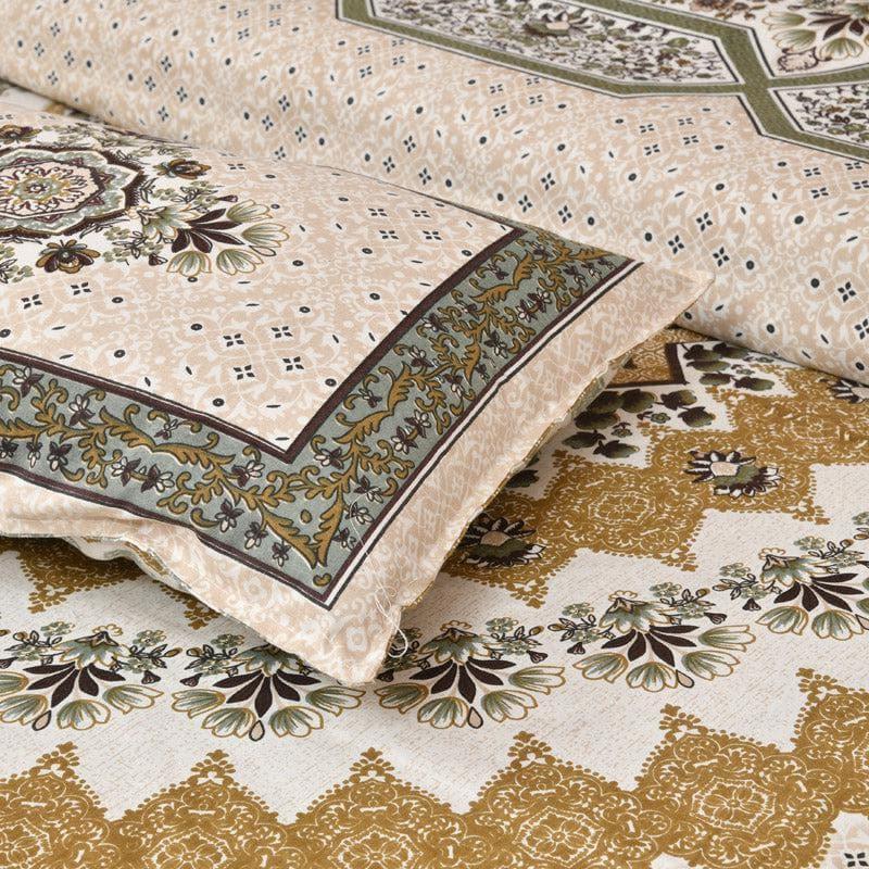 Buy Sudrisha Ethnic Bedsheet - Beige Bedsheets from Vaaree