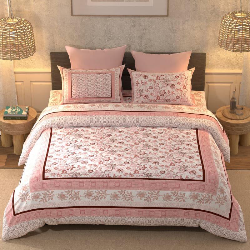 Buy Suhan Ethnic Bedsheet - Pink Bedsheets from Vaaree