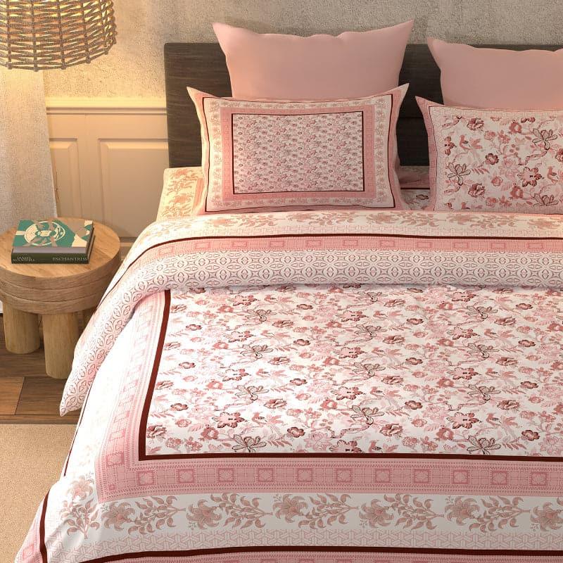 Buy Suhan Ethnic Bedsheet - Pink Bedsheets from Vaaree