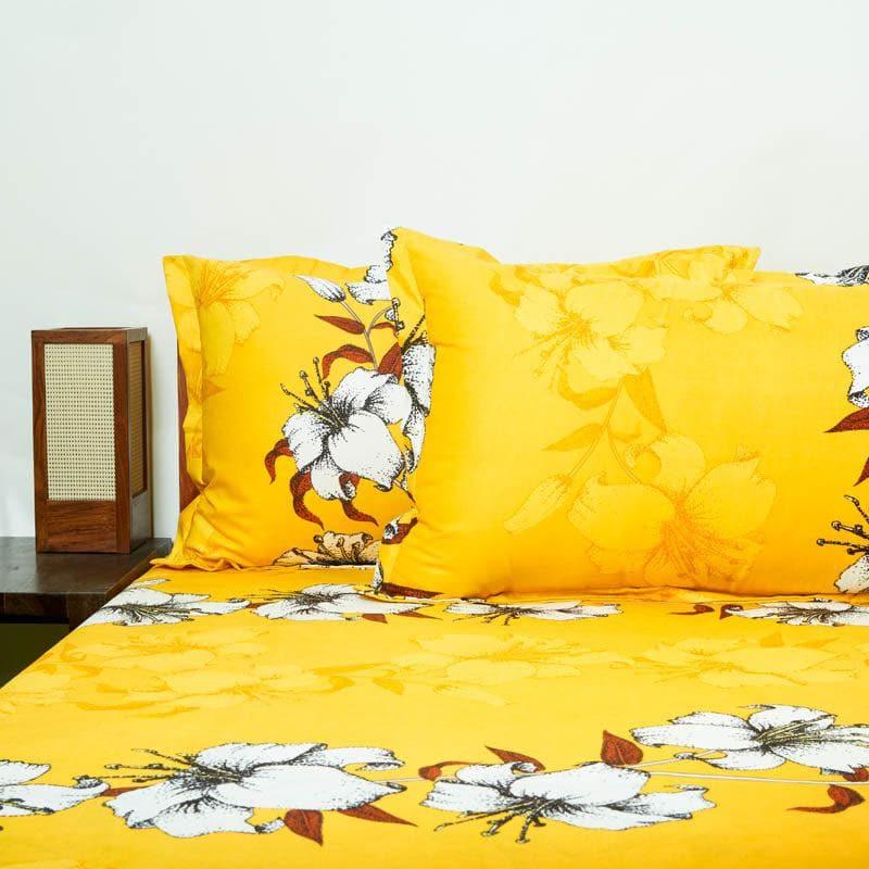 Bedsheets - Sunshine Glee Floral Bedsheet