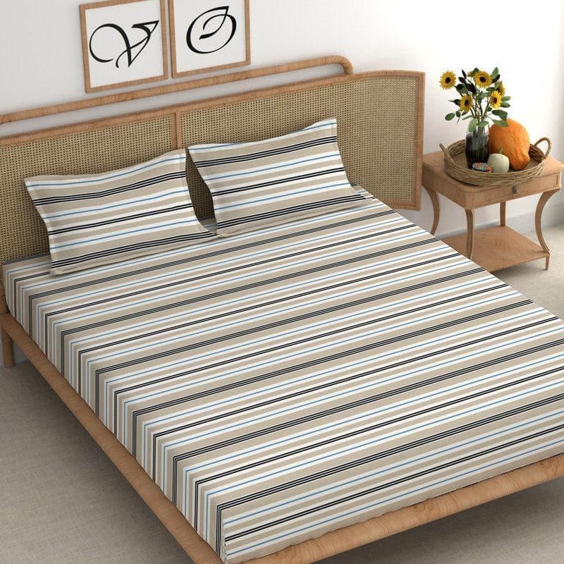 Buy Sylvia Striped Bedsheet Bedsheets from Vaaree