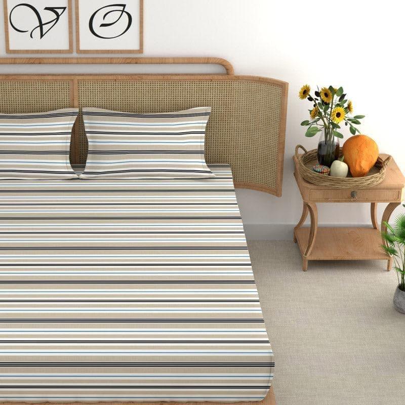 Buy Sylvia Striped Bedsheet Bedsheets from Vaaree