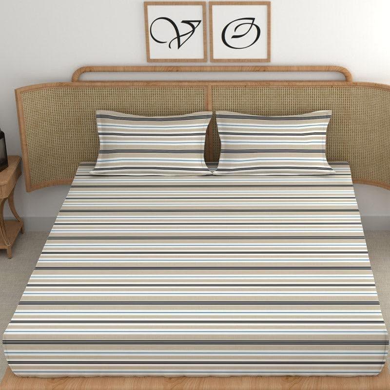 Buy Sylvia Striped Bedsheet Bedsheets from Vaaree