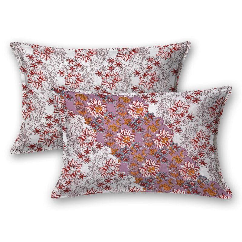 Bedsheets - Talib Floral Bedsheet - Pink