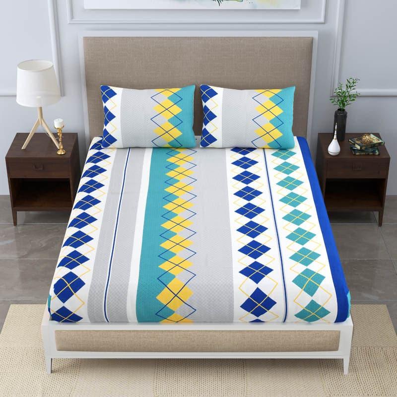 Buy Tetragaze Printed Bedsheet Bedsheets from Vaaree