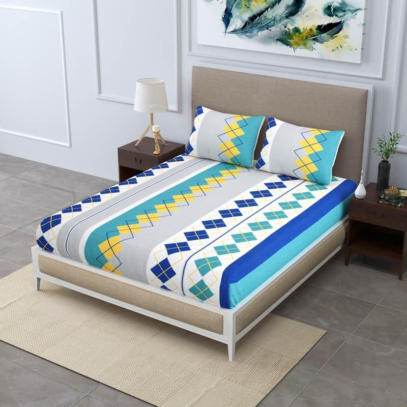 Buy Tetragaze Printed Bedsheet Bedsheets from Vaaree