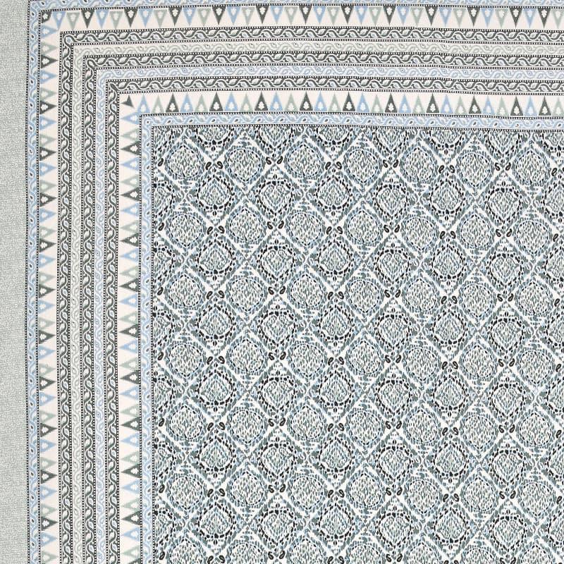 Buy Thalia Ethnic Bedhseet - Grey Bedsheets from Vaaree