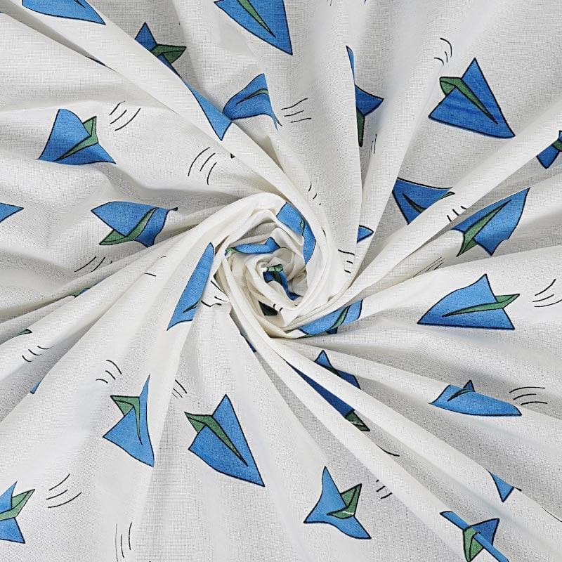 Buy The Blue Paper Plane Bedsheet Bedsheets from Vaaree