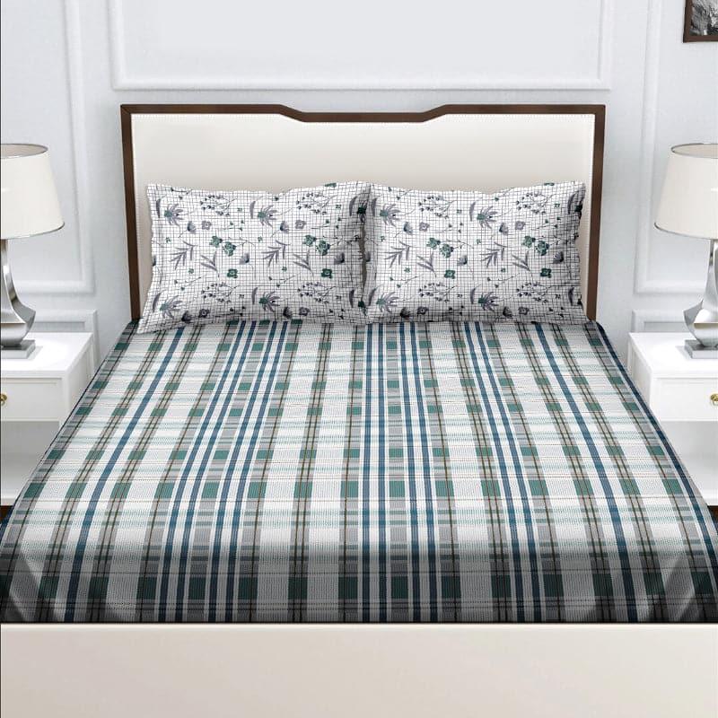 Buy Theodosia Stripe Bedsheet - Blue Bedsheets from Vaaree