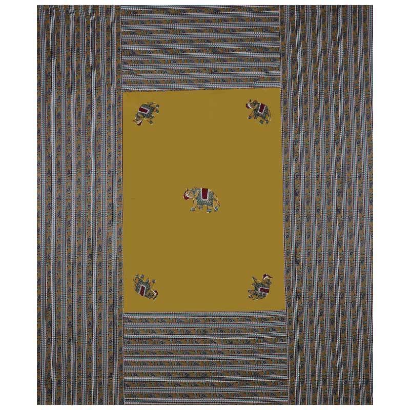 Bedsheets - Traditionally Tuskan Bedsheet - Yellow