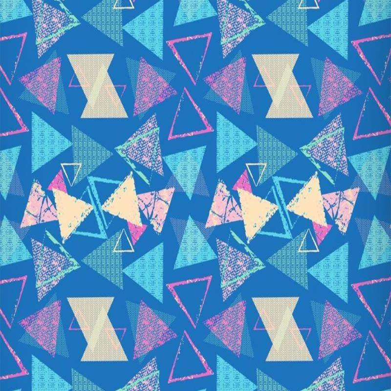 Buy Triangle Bliss Bedsheet - Pink & Blue Bedsheets from Vaaree