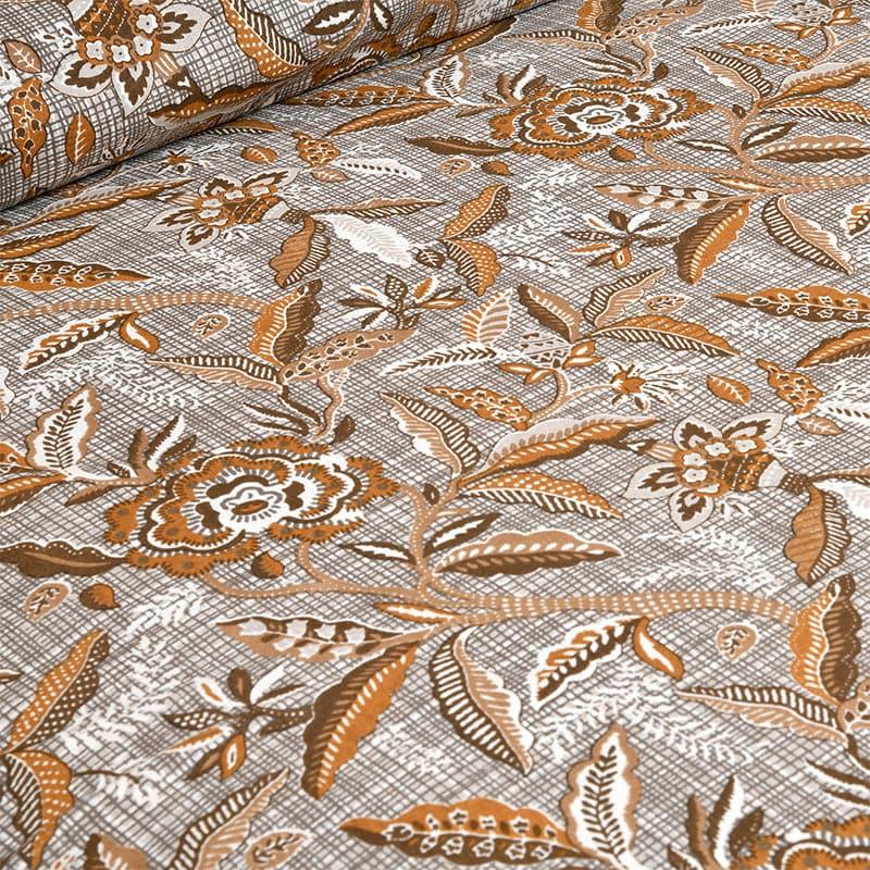 Buy Tridha Floral Bedsheet - Brown Bedsheets from Vaaree