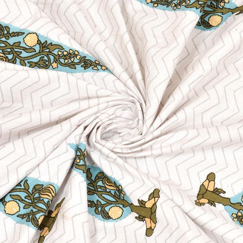 Buy Trinakshi Printed Bedsheet - Green Bedsheets from Vaaree