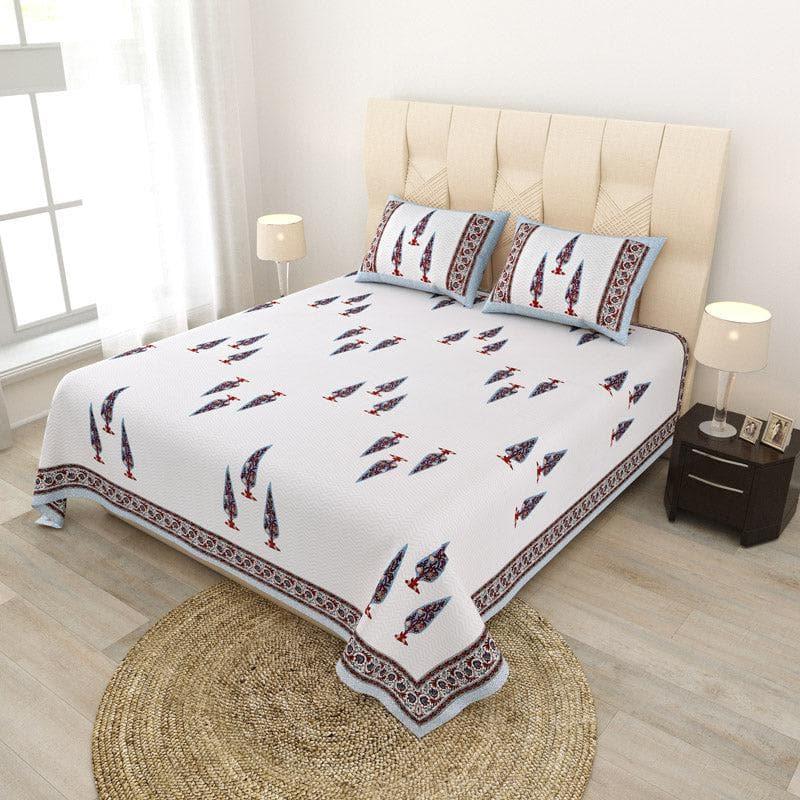 Buy Trinakshi Printed Bedsheet - Grey Bedsheets from Vaaree