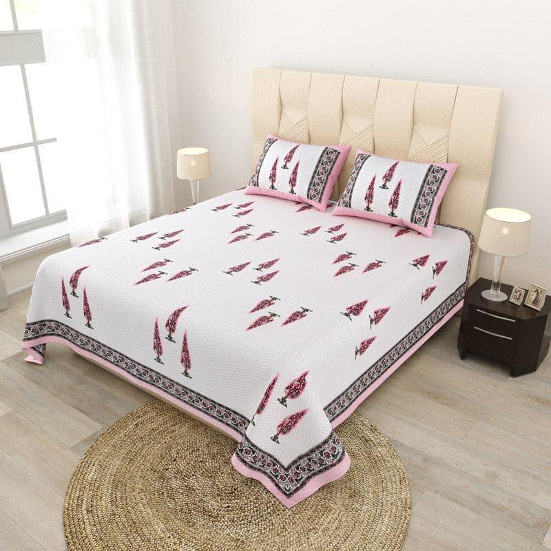 Buy Trinakshi Printed Bedsheet - Pink Bedsheets from Vaaree