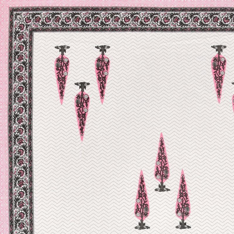 Buy Trinakshi Printed Bedsheet - Pink Bedsheets from Vaaree