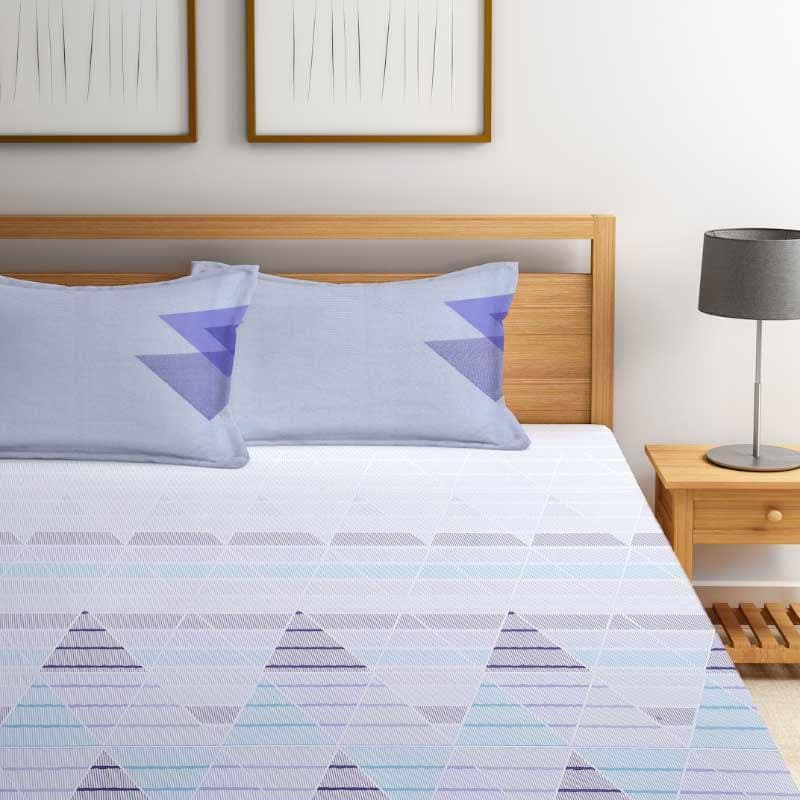 Buy Trio Frenzy Bedsheet - Blue Bedsheets from Vaaree