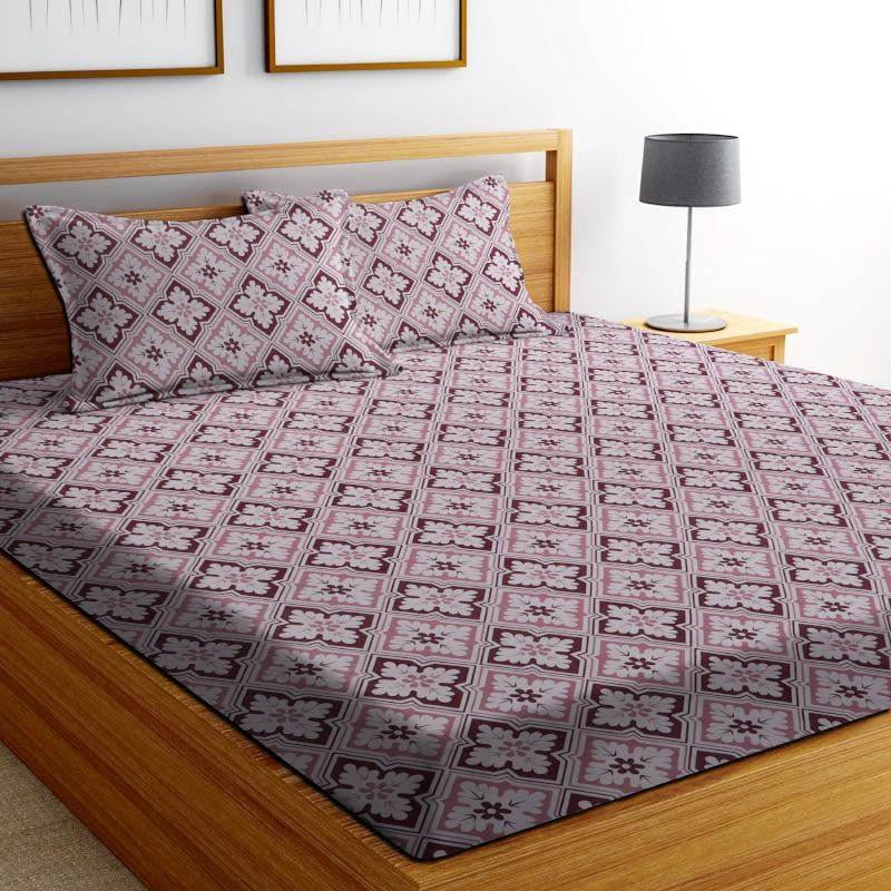 Buy Trista Trove Bedsheet - Pink Bedsheets from Vaaree