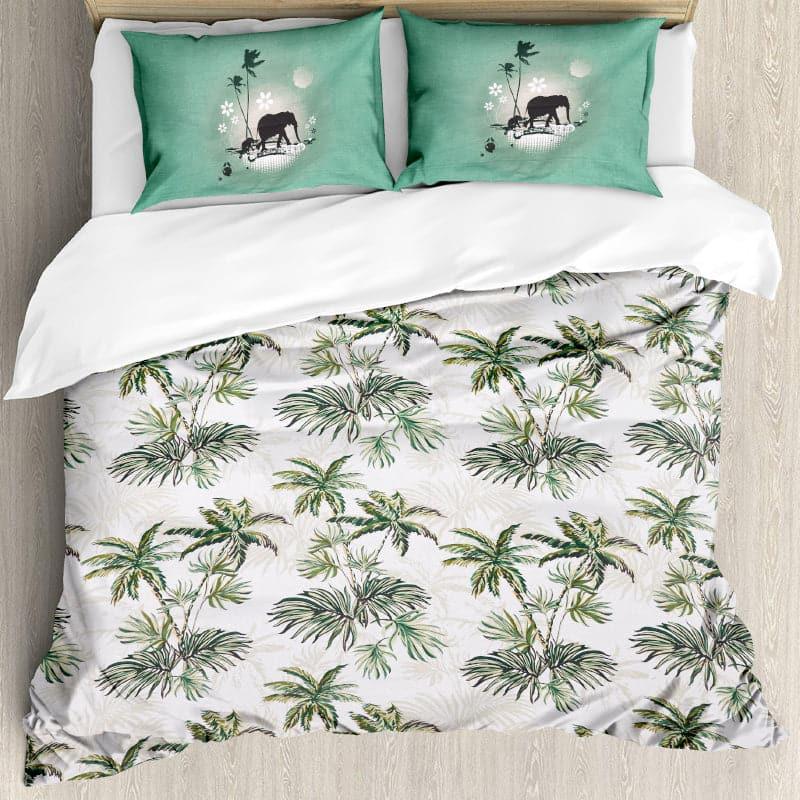 Buy Tropical Paradise Bedsheet - Green Bedsheets from Vaaree