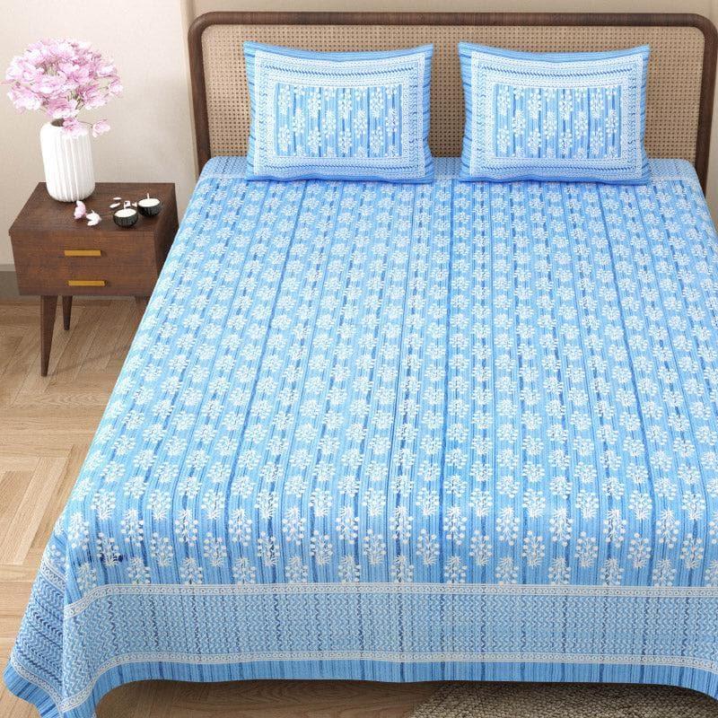 Buy Tulia Bedsheet - Blue Bedsheets from Vaaree