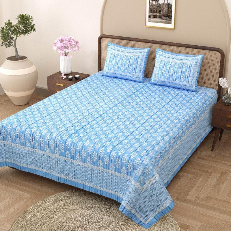 Buy Tulia Bedsheet - Blue Bedsheets from Vaaree