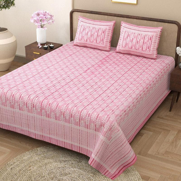 Bedsheets - Tulia Bedsheet - Pink