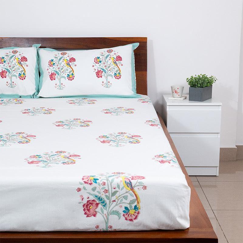 Buy Tushara Floral Bedsheet - Red Bedsheets from Vaaree