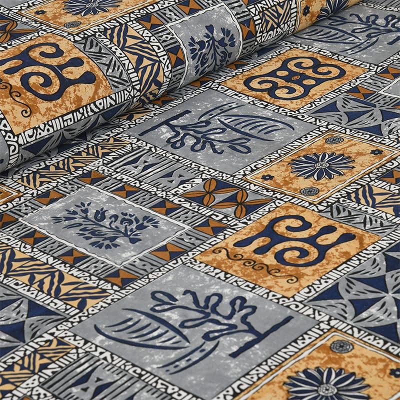 Buy Tvisha Tribal Applique Print Bedsheet - Yellow & Grey Bedsheets from Vaaree