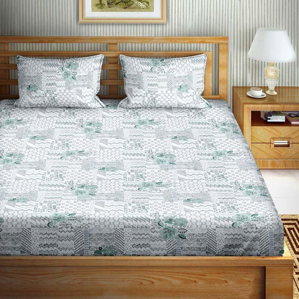 Buy Urban Bloom Bedsheet - Green Bedsheets from Vaaree