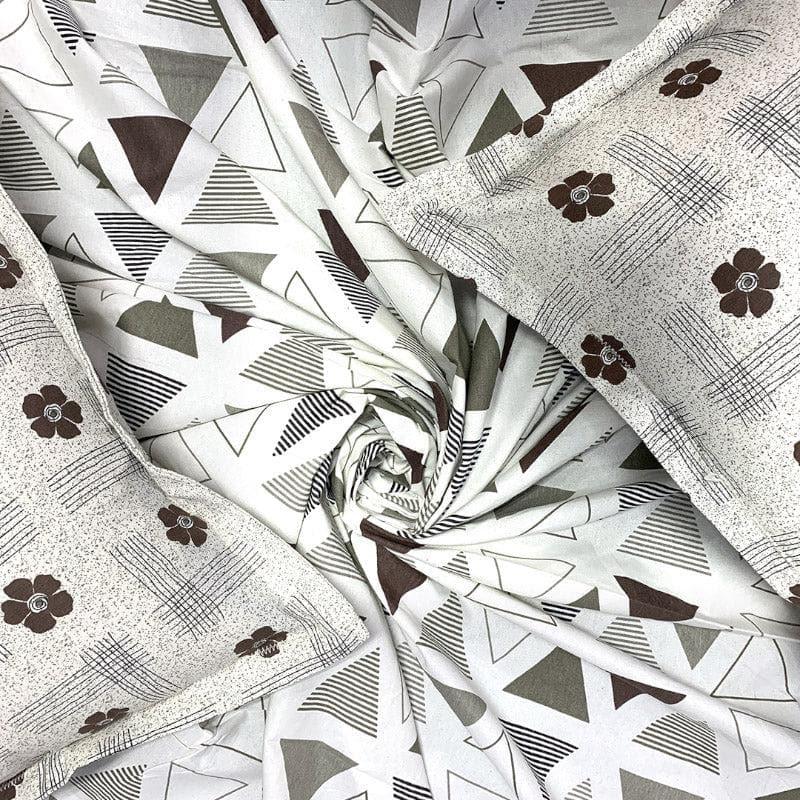 Buy Vashti Geometric Bedsheet - Grey Bedsheets from Vaaree