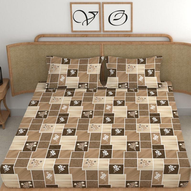 Buy Veronica Printed Bedsheet - Brown Bedsheets from Vaaree