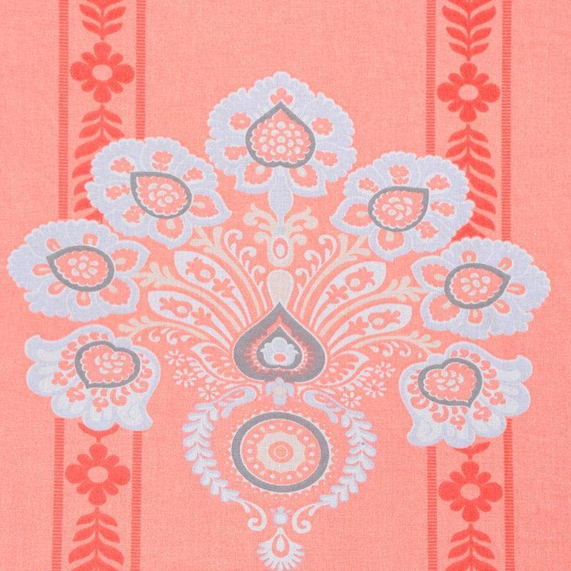 Buy Vidushi Printed Bedsheet - Peach Bedsheets from Vaaree