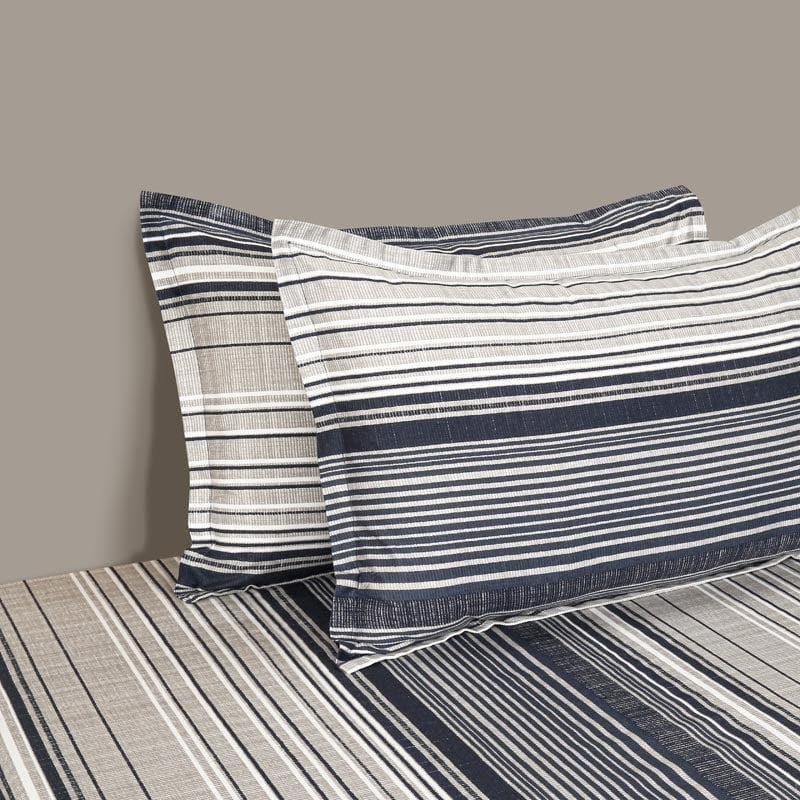 Buy Virika Striped Bedsheet Bedsheets from Vaaree