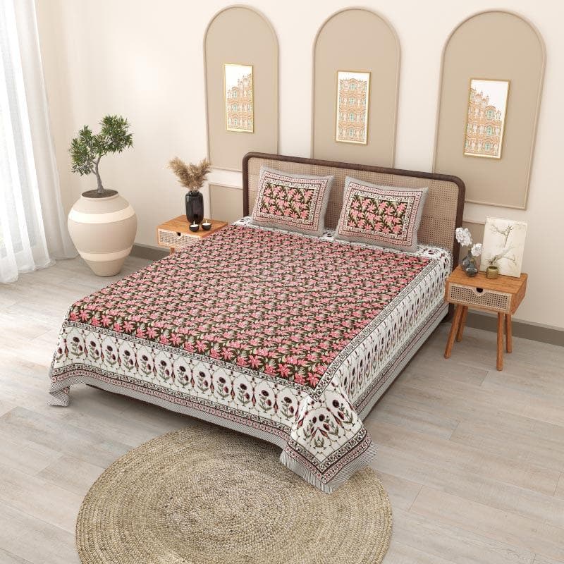 Buy Viscose Verve Bedsheet - Red Bedsheets from Vaaree