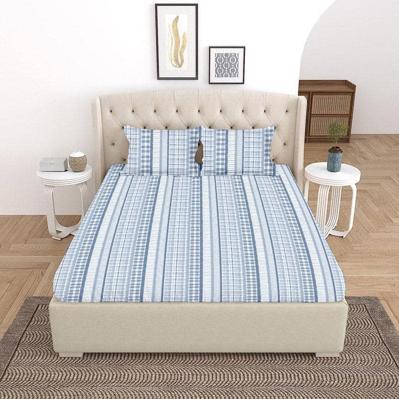 Buy Vizag Modern Bedsheet - Blue Bedsheets from Vaaree