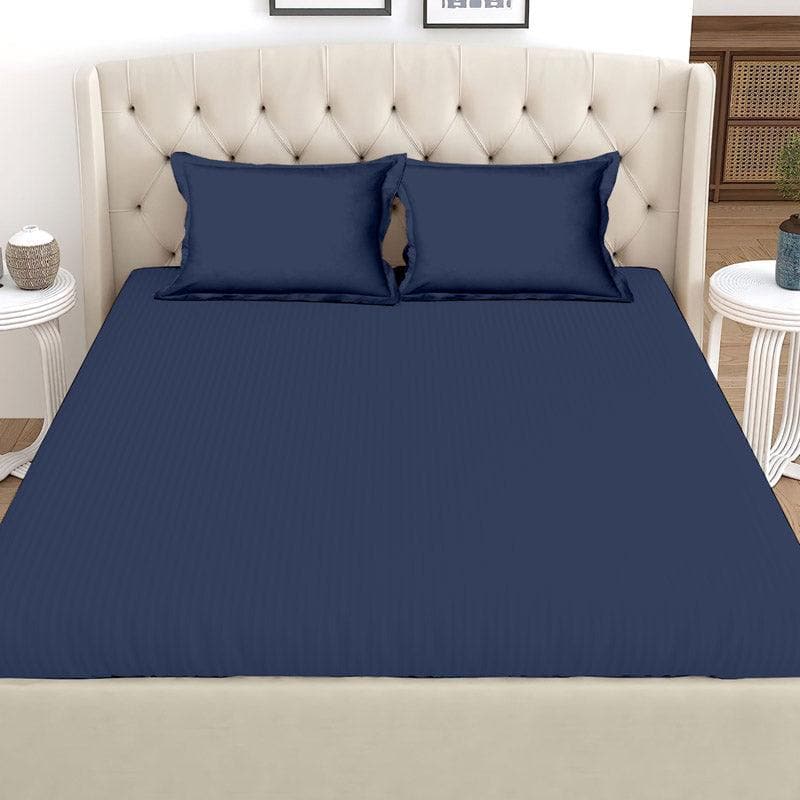 Buy Bedsheets - Vizag Solid Bedsheet - Navy Blue at Vaaree online
