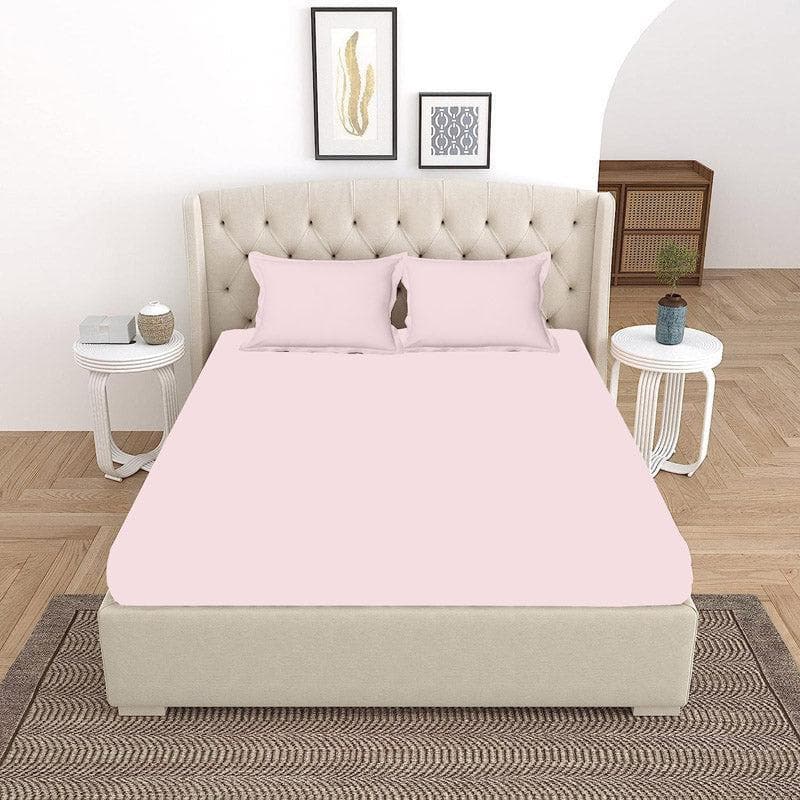 Buy Vizag Solid Bedsheet - Powder Pink Bedsheets from Vaaree