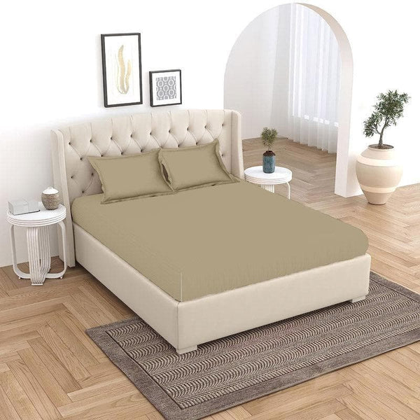 Buy Vizag Solid Bedsheet - Taupe Bedsheets from Vaaree