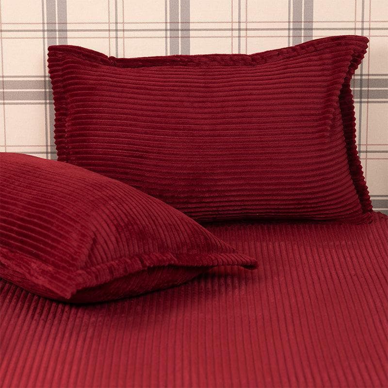 Buy Warm Cosy Bedsheets - Maroon Bedsheets from Vaaree