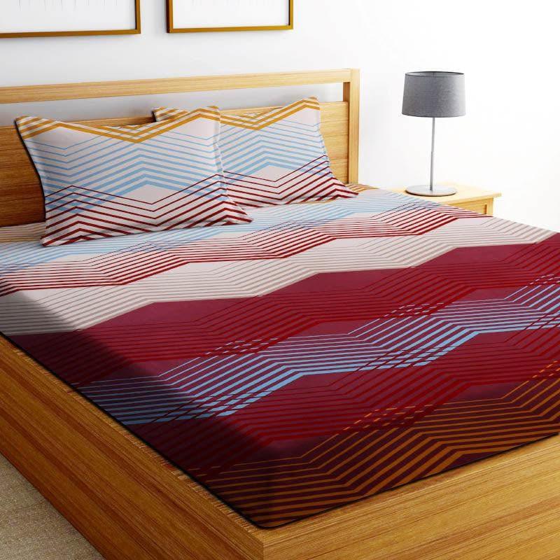 Bedsheets - Wavy Breeze Bedsheet