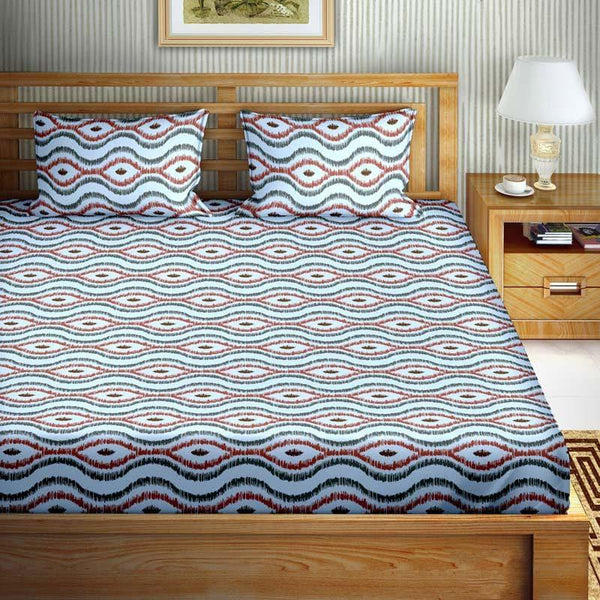 Buy Wavy Galore Bedsheet Bedsheets from Vaaree