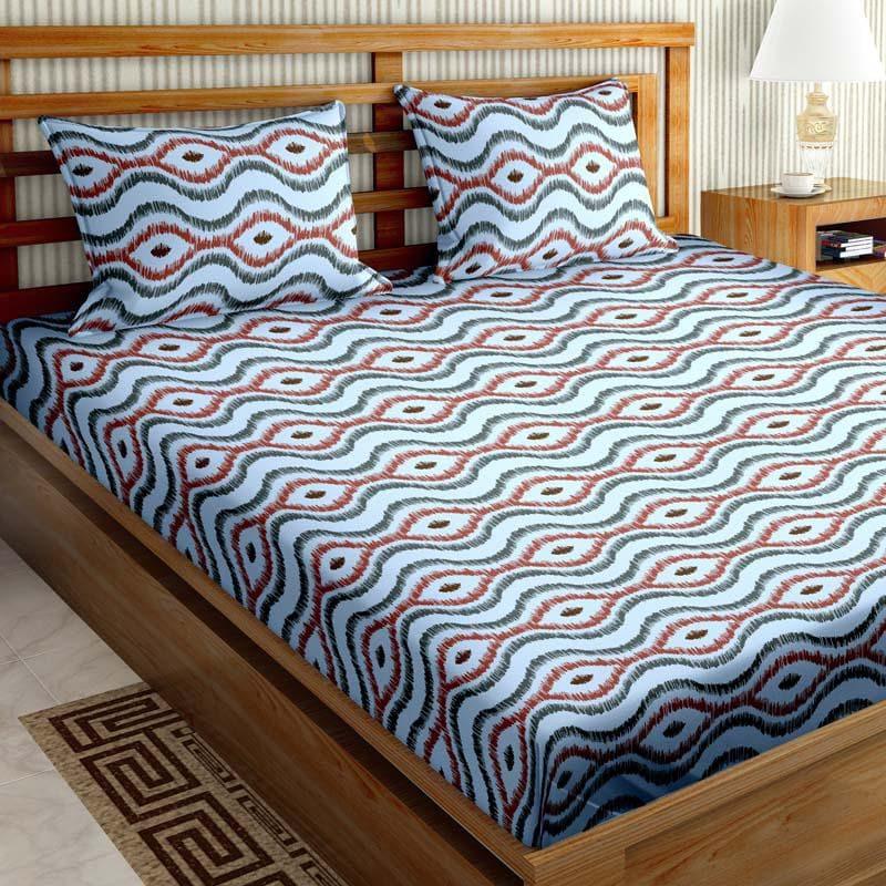 Buy Wavy Galore Bedsheet Bedsheets from Vaaree