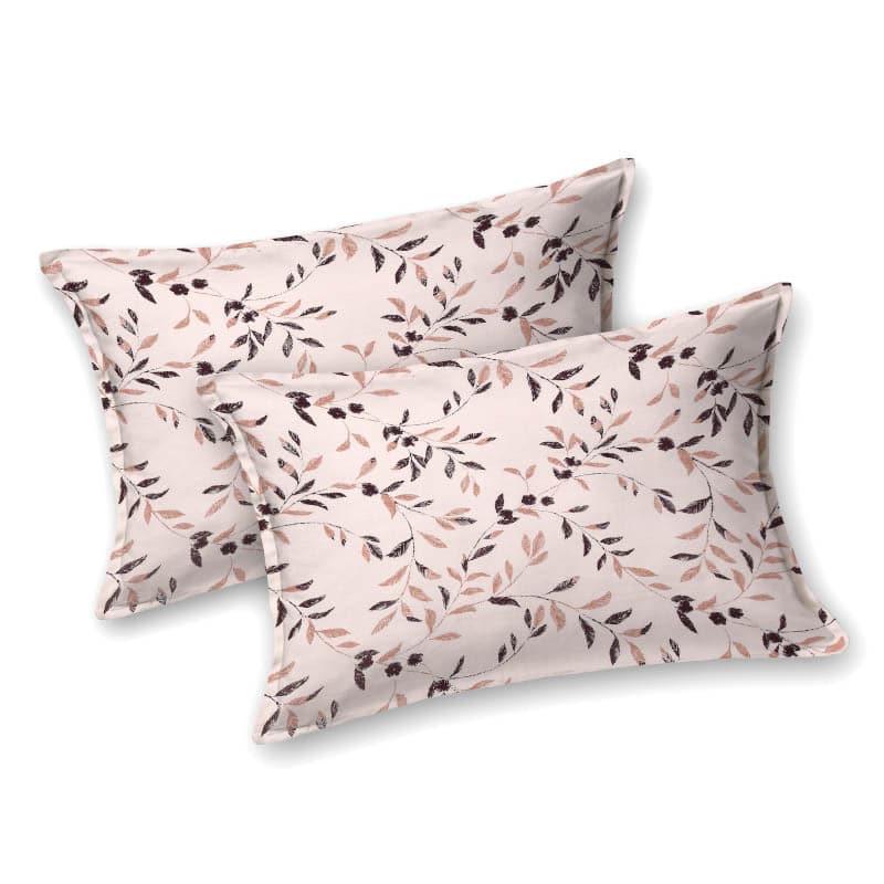 Buy Whimsy Vines Bedsheet - Peach Bedsheets from Vaaree