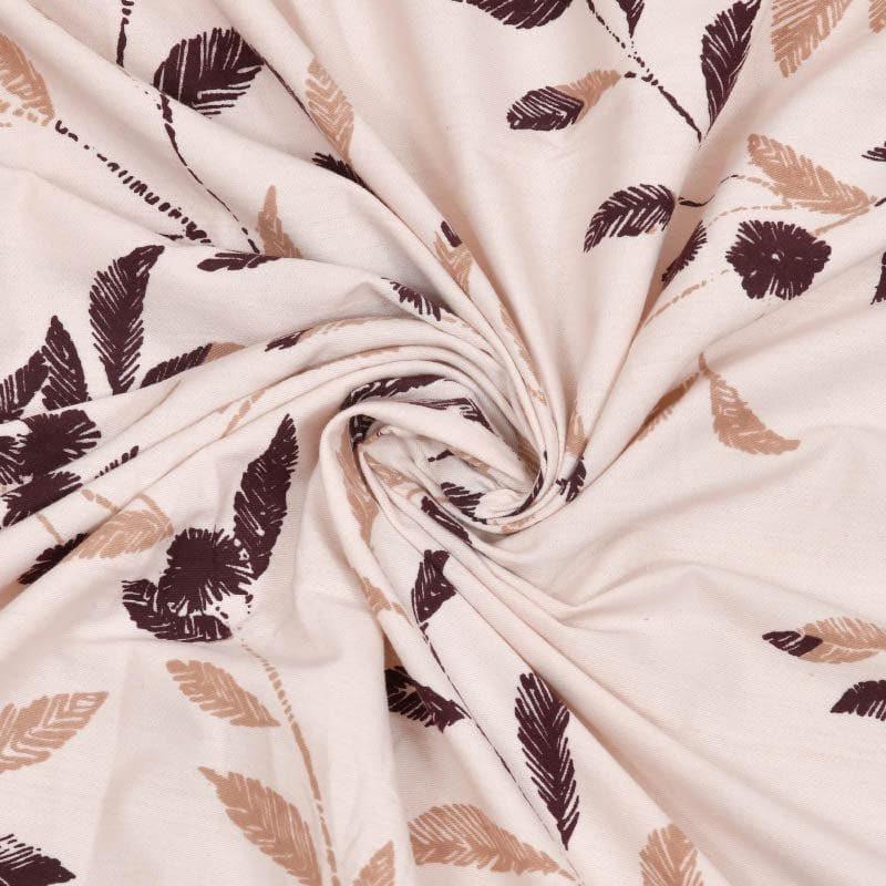 Buy Whimsy Vines Bedsheet - Peach Bedsheets from Vaaree