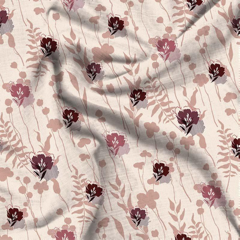 Buy Wildflower Waltz Bedsheet - Peach Bedsheets from Vaaree