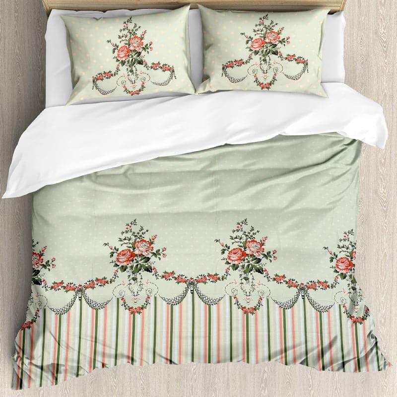 Buy Winova Floral Bedsheet - Green Bedsheets from Vaaree