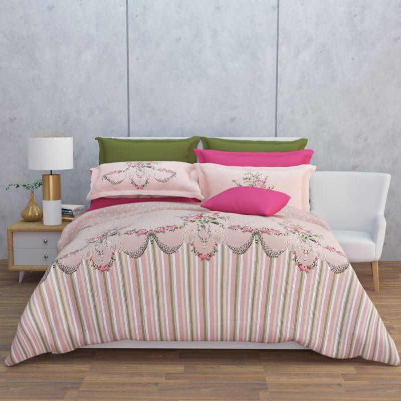 Buy Winova Floral Bedsheet - Peach Bedsheets from Vaaree